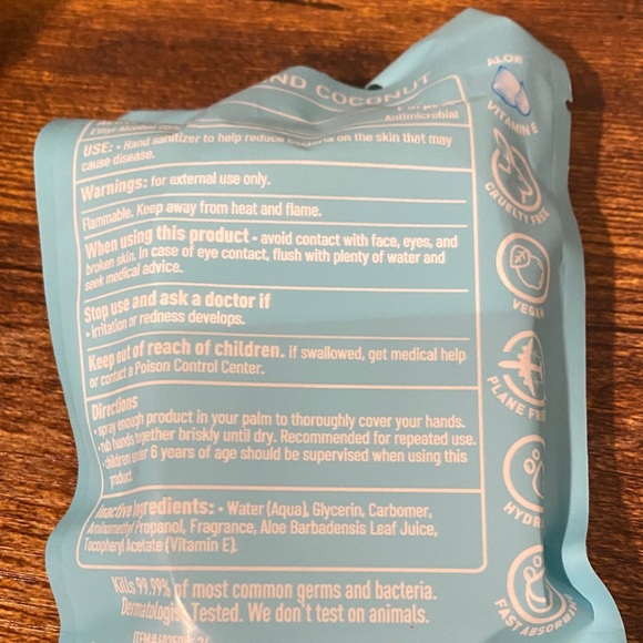 Wish Island Coconut Hand Sanitizer Blue - Picture 3 of 4